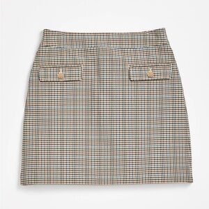 LOFT Checked Mini Skirt